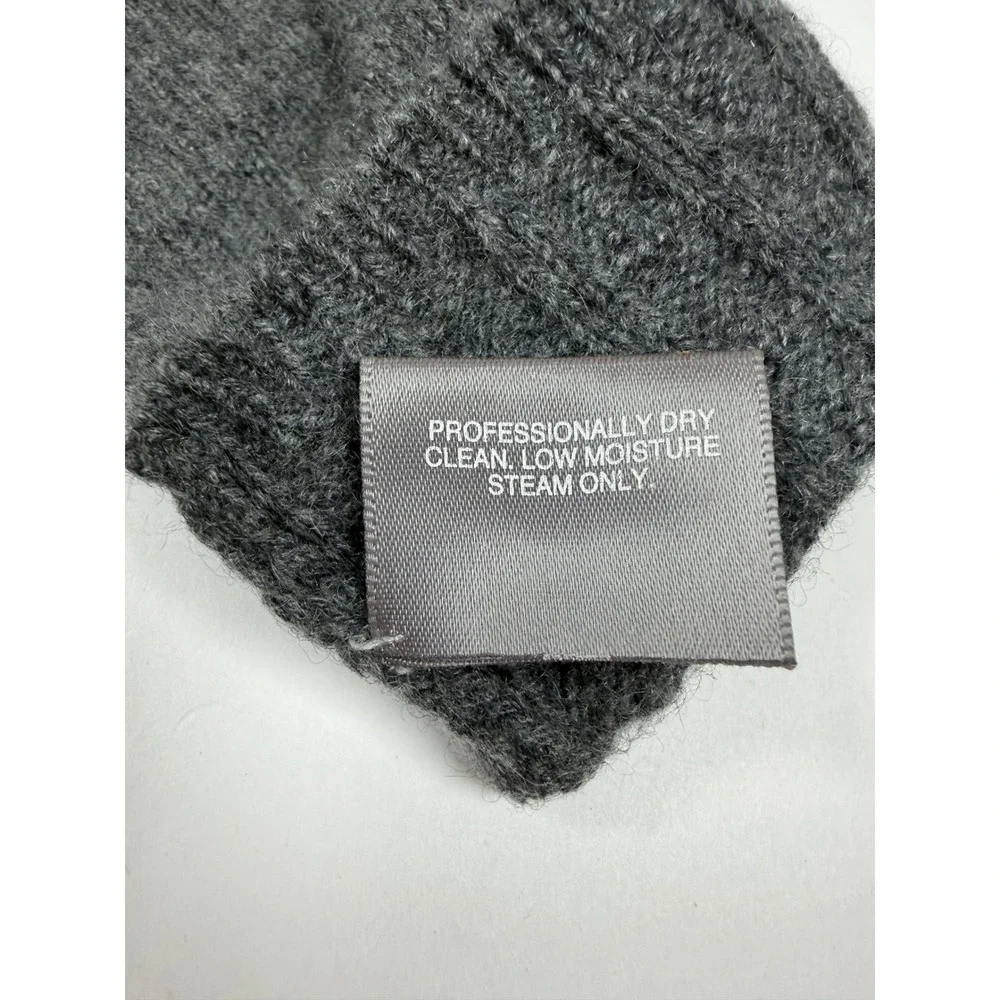 Charter‎ Club Cashmere Gloves Womens One Size Gray Excellent Cable Knit Warm